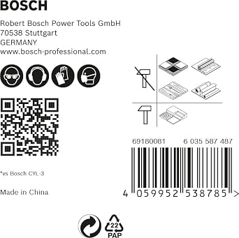 Bosch Professional Accessories 5x Expert Hex-9 Multiconstruction Drilling Bit Sets (Concrete, Soft Floors, Steel, Soft Wood, Plastic, 4-8 mm, Accessory Rotary Drill/Screws)
