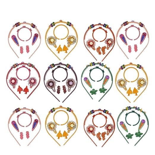 Morges Navratri Kanjak Gift Combo of 1 Hairband With Hair Clips For Kids Kanya Pujan Return Gift Kids Hair Accessories (Set of 6) (B0CKLNW7BN) Amazon Price History, Amazon Price Tracker