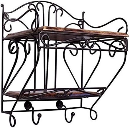 KESHA SPREE Wood Wall Hanging Stand (9 x 6.5 x 10.5 inch, Beige)