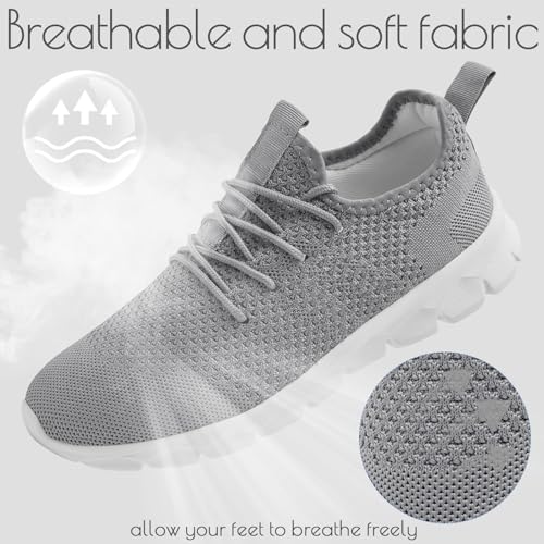 Image of Oltyutc Mens Trainers Running Walking Mesh Slip On Shoes Lightweight Comfortable Badminton Gym Tennis Sneakers Athletic