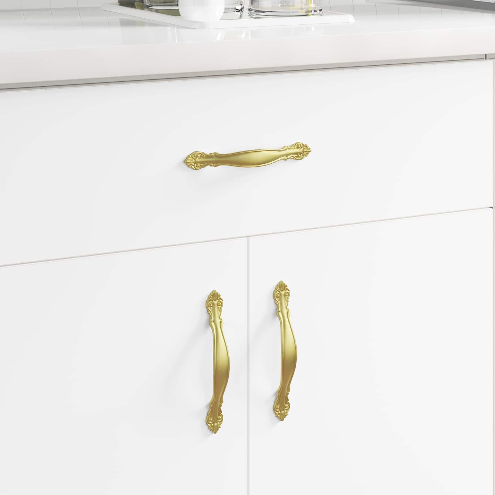 Griff 923 Stück Gold Zinklegierung moderner Möbelgriff Schubladengriff Türknauf Beschlag für Küche Bad Schlafzimmer Wohnzimmer Möbel, langlebig, ergonomisch, leicht zu montieren, stilvoll