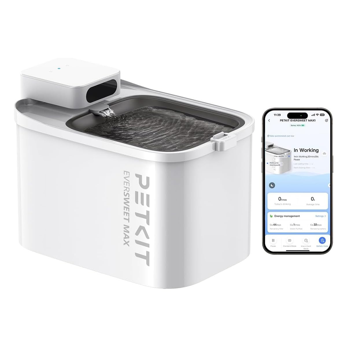 PETKIT Eversweet Max コードレス給水器 Amazon | 【PETKIT】MAX 給水器 ペット 猫 犬 コードレス 大容量 3L