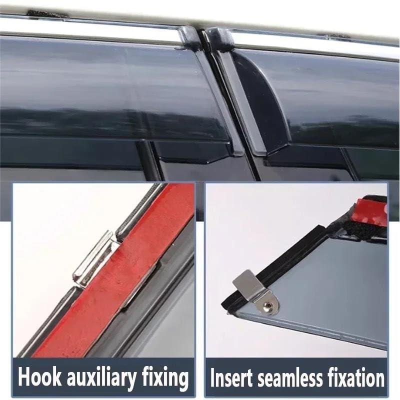 Déflecteurs de vitre latérale Subaru Forester rain eyebrow deflector guards - 5