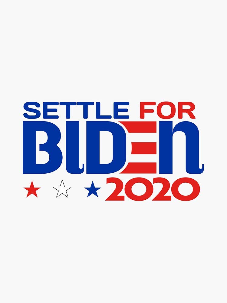 Settle for Biden 2020 gift Vinyl Decal Bumper Sticker Wall Laptop Window Sticker 5