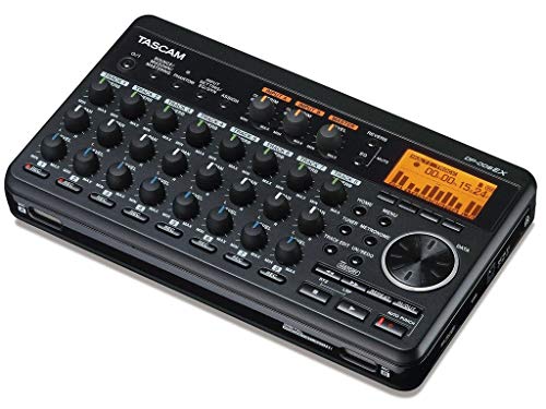 TASCAM DP-008EX 8-Track Digital Pocketstudio Multitrack Recorder, Built-in Mics, Songwriting...