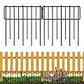 26 Pack Animal Barrier Fence, 12In(H) x 28.00Ft(L) Upgrade 1.26 in Gap Decorative Fences No Dig Fence for Rabbit and Dog, Rustproof Metal Wire Garden Fence Border for Garden Patio Landscaping
