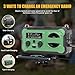 Hand Crank Emergency Radio, 10000mAh Weather Radio with AM/FM/NOAA, Solar Prower, SOS Alarm, Phone Charging, LED Flashlight, Portable Survival Gear for Outdoor & Home Emergencies Kits, Light Green