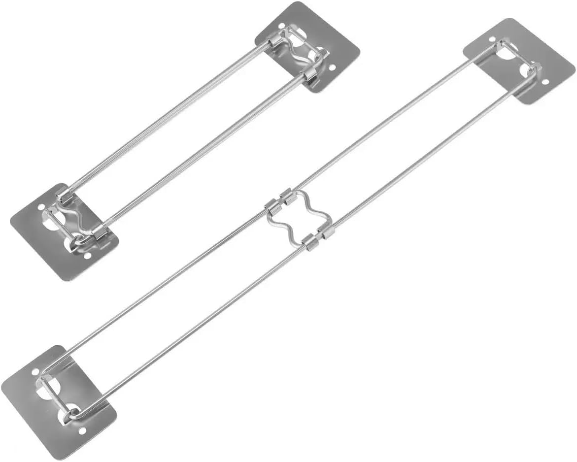 RV Shower Corner Bar, Adjustable 7.5-13.2 inches, Stainless Steel, 2 Pack