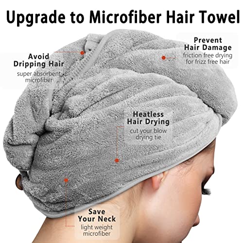 LECOMAY 2-in-1 Exfoliating Glove and Back Scrubber Set #TOP20