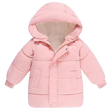 Toddler Boys Girls Winter Coat Warm Fleece Jacket for Kids 1-5T