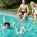 SLOOSH Pool Noodles Foam-Multicolor Soft Floating Foam Tube, 6 Pack 48 Inch Rainbow Thick Noodles for Floating, Multi-Purpose Swimming Pool Noodle Bulk, Craft Projects, Pool Toys