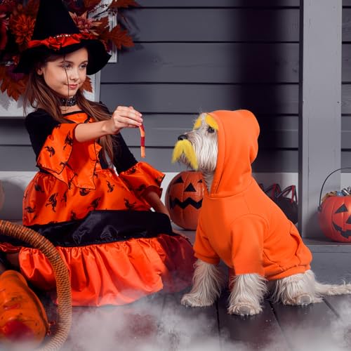 Huhumy Disfraz de Halloween para Perro Mediano Naranja M miniatura 5