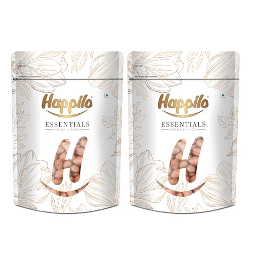 Image of Happilo Essentials Raw Peanut 500g, Plant-based Protein, Healthy Snacks, Guilt-Free (Pack of 2)