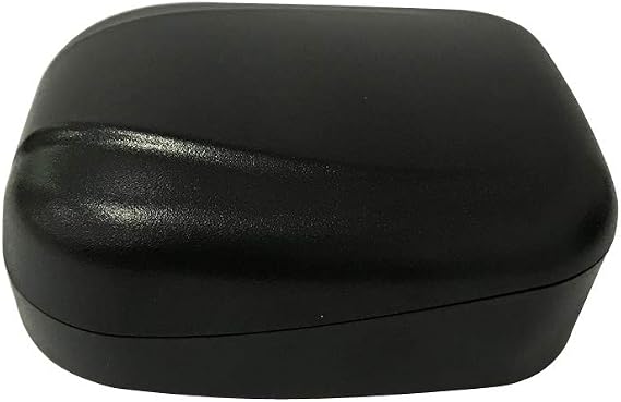 Universal Small Hearing Aid Case with Silicone Lining BTE Storage Case (Black)