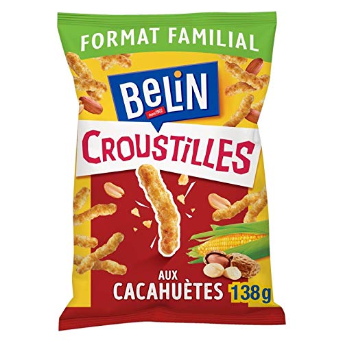 BELIN - Croustilles Cacahuetes Format Familial 138G - ( Lot De 4 )
