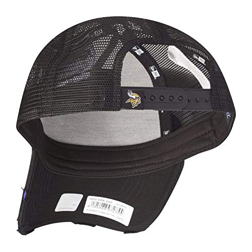 New Era Adjustable Trucker Cap Distressed Minnesota Vikings - vue 5