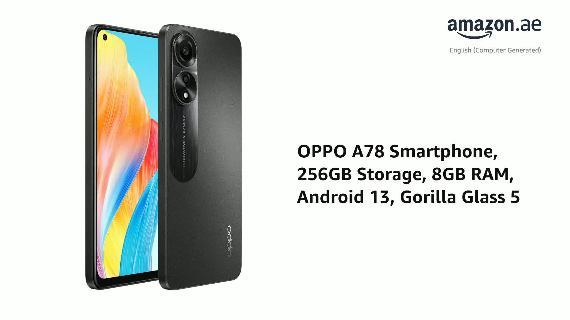 OPPO A78 256GB 美品 Original Oppo A78 5G Dual SIM 8GB RAM 256GB 5000mAh New