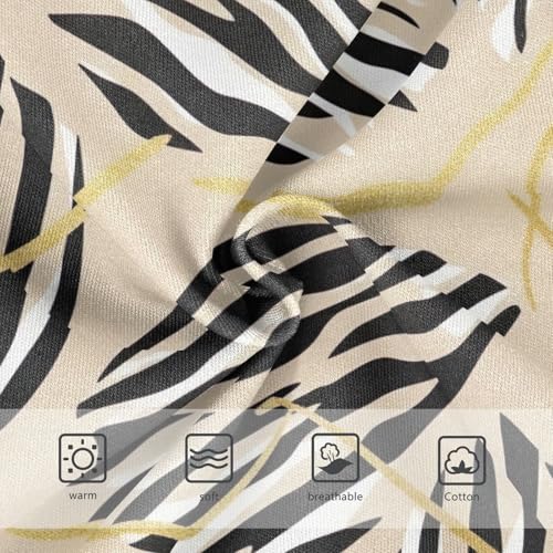 Zebra Stripes Beige Undies for Toddler Girls, Panties for Girls, 2T–8 Years3