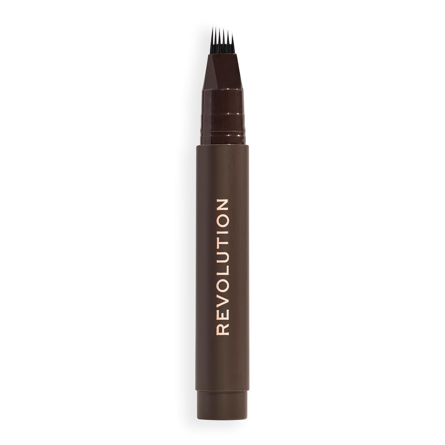 Revolution Instant Brow Hair Pen, Precision Applicator for Hair-Like Strokes, Long-Lasting Eyebrow Pen, Dark Brown, Vegan & Cruelty-Free, 0.06 fl oz (Pack of 2)