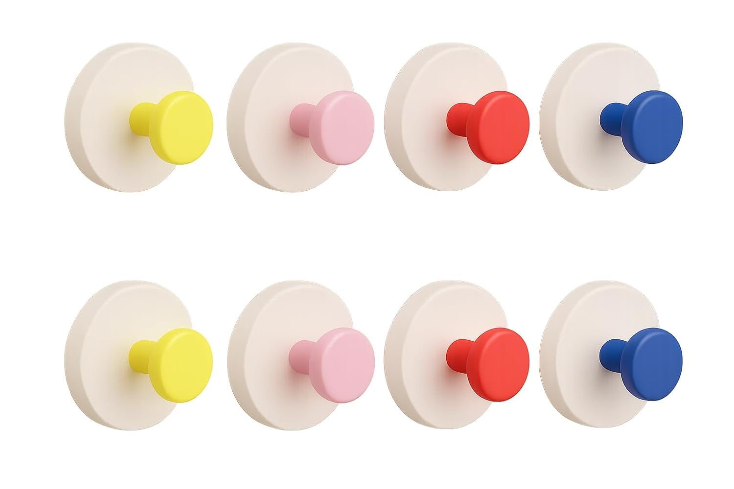 Heavy Hold Vacuum Suction Wall Hook | No Drill Bathroom & Kitchen Hook | Strong Grip Wall Hanging Hook for Tiles, Glass & Mirror | Multicolor (Pack of- 6)-image-40