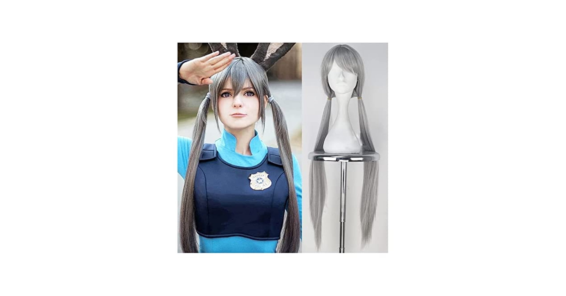 Amazon.co.jp: ZUKKY Judy Hopps Cosplay Wig, Zootopia