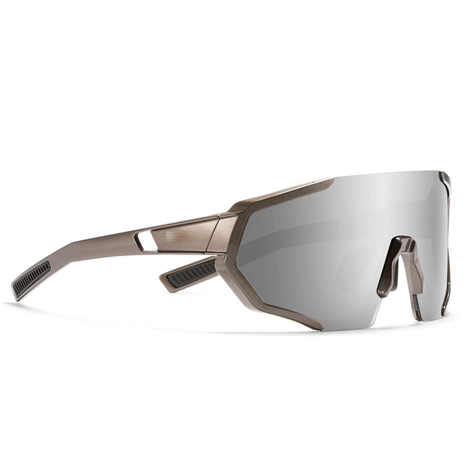 DieffematicMJ Sonnenbrille Herren R90 Active Polarized Sonnenbrille Männer Super Gripper Gummi Nase Multilayer-Spiegellinse + Klarobjektiv (Color : C4)