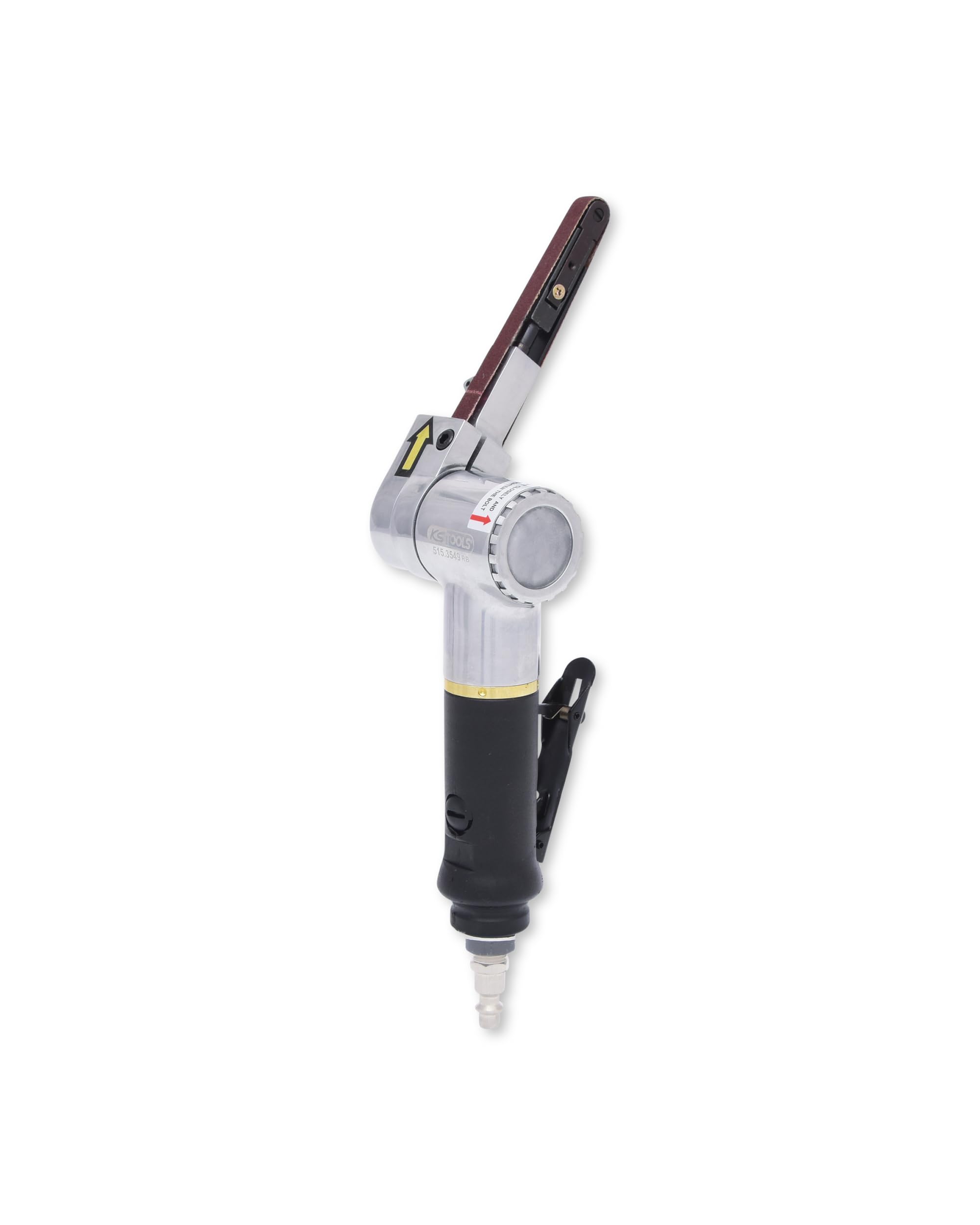 KS Tools Druckluft-Bandschleifer 515.3549 150mm I Druckluftschleifer mit stufenloser Geschwindigkeits- & Drehzahlregulierung I Für Schleifbänder 330 x 10mm