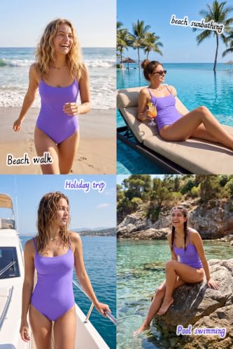 Image of Beautikini Period Swimwear One Piece Leakproof Swimsuit Menstrual Tummy Control Bathing Suit for Teens Girls and Women