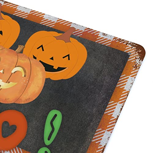 Panneau Jack O'Lantern en aluminium déco Halloween 30x45 cm - 8