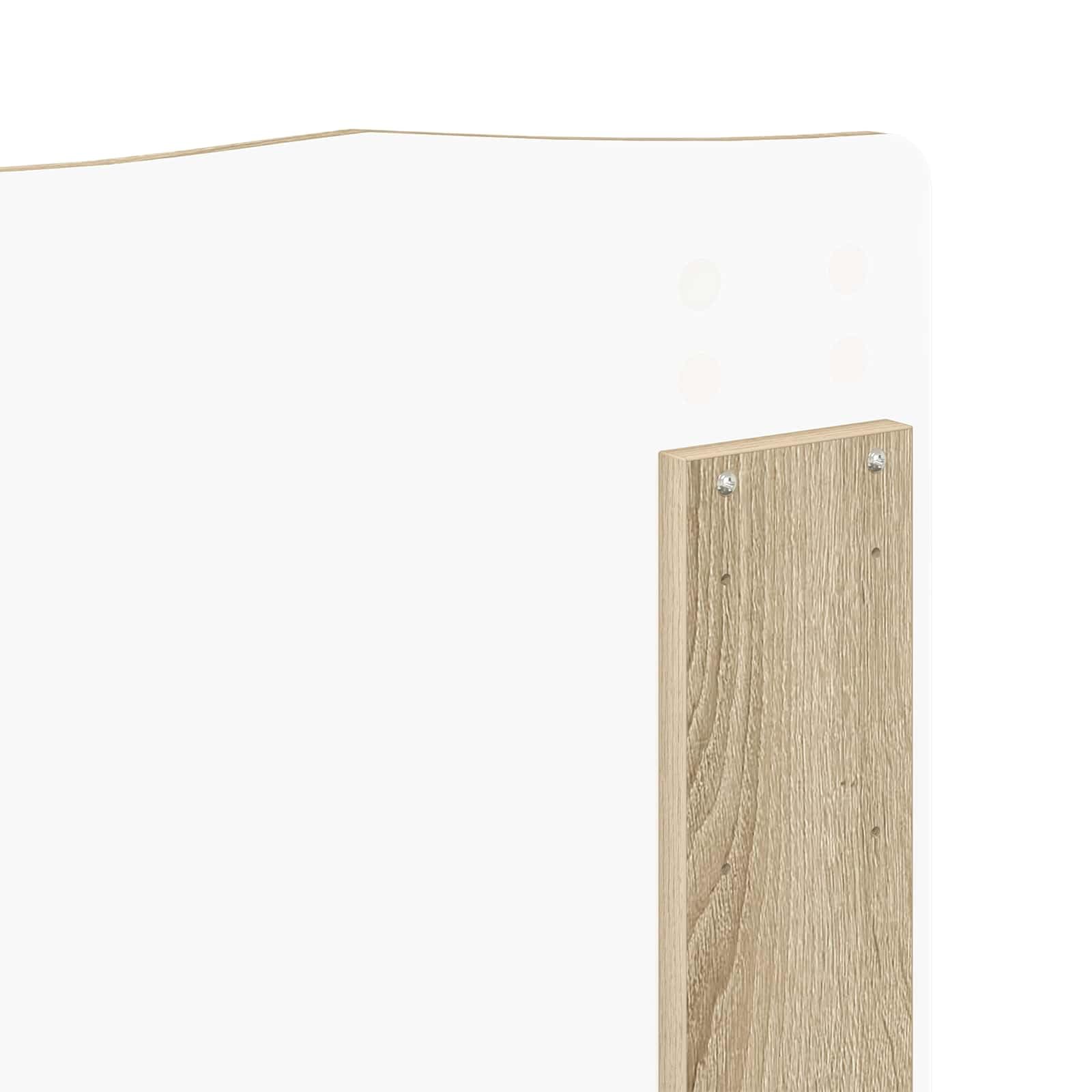 vidaXL Estructura de Cama con cabecera Roble Sonoma 150 x 200 cm