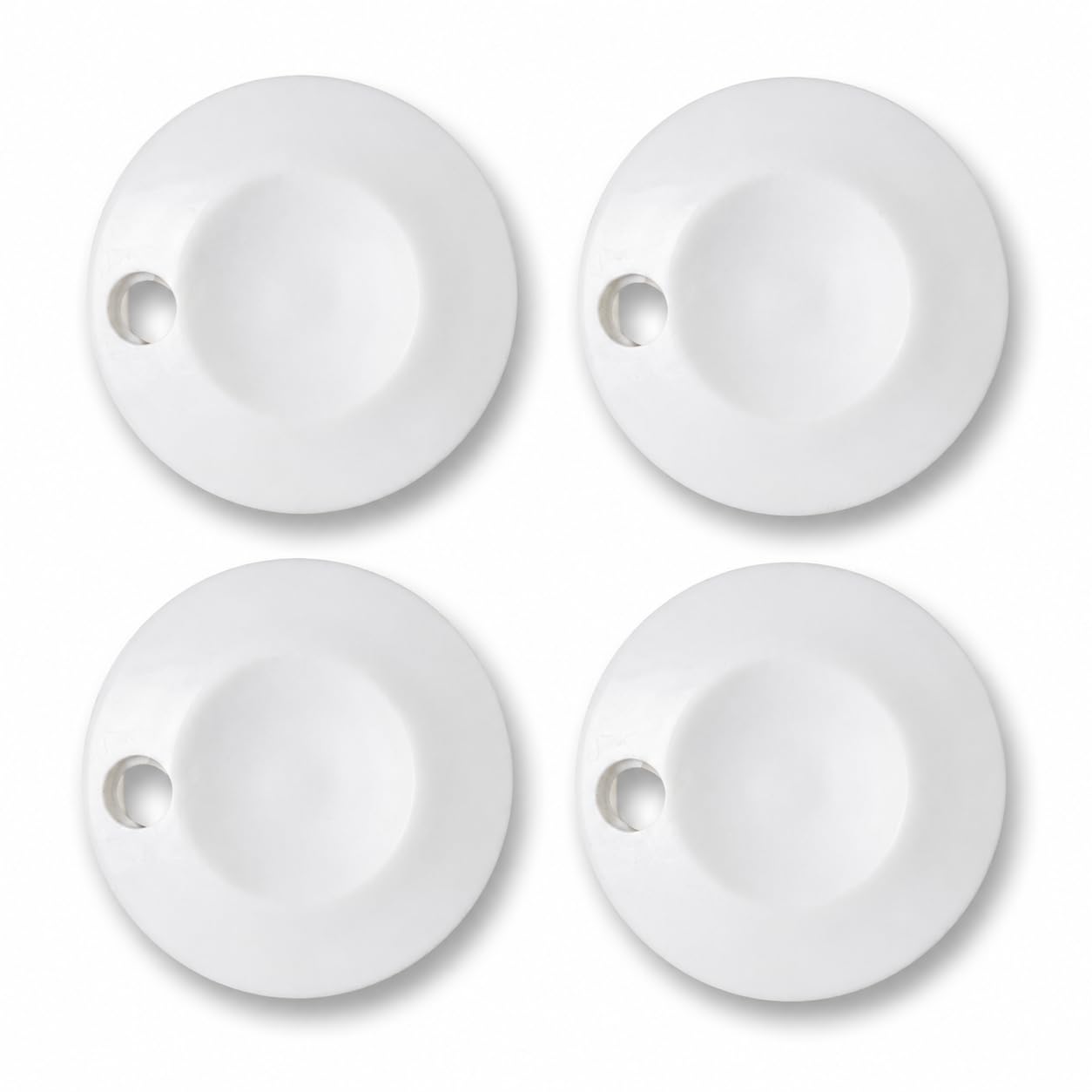 fan regulator knob 3.5 cm, white abs plastic pack of 4 pcs set large size | no tools needed, wide compatibility
