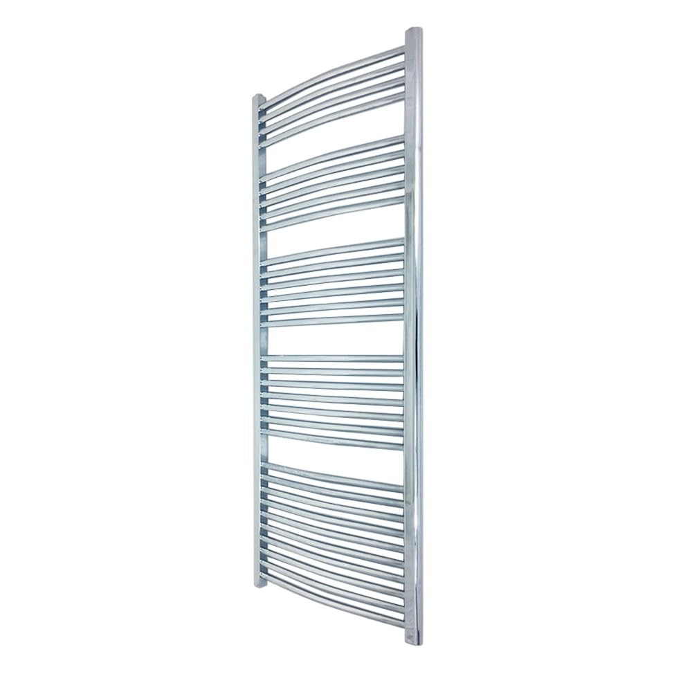 Valve Kings Curved Chrome Ladder Towel Rail Radiators Central Heating Heater - 500 x 1600mm…