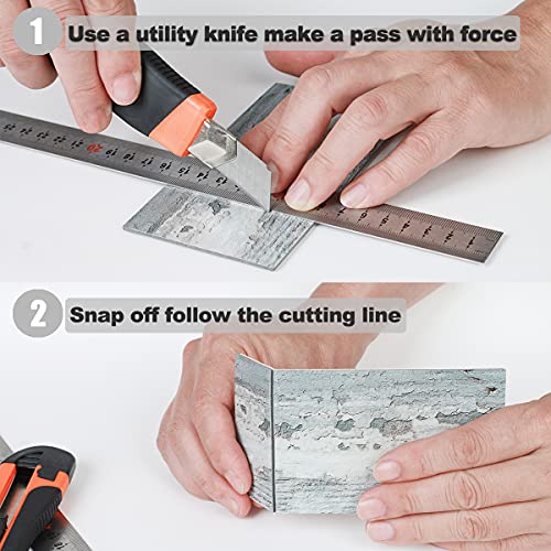 Auliget 100 Piece Peel And Stick Backsplash Pvc Tile, 3 Inch X 6 Inch Rustic Brick Stick On Tiles For Backsplash Kitchen, Bathroom, Laundry Room, Camper, Fireplace #TOP5