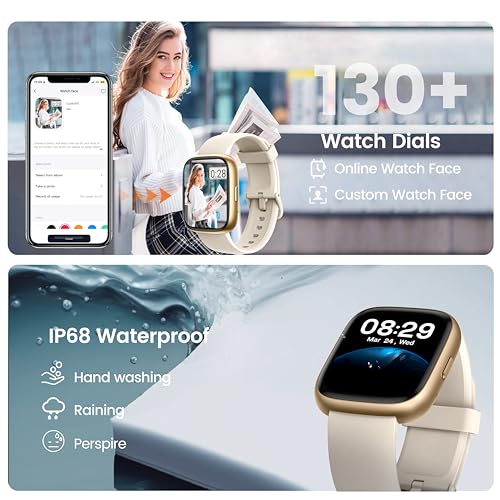 Smartwatch Damen Herren, 1.83" HD Fitnessuhr mit Alexa/Telefonfunktion – Ansicht 6