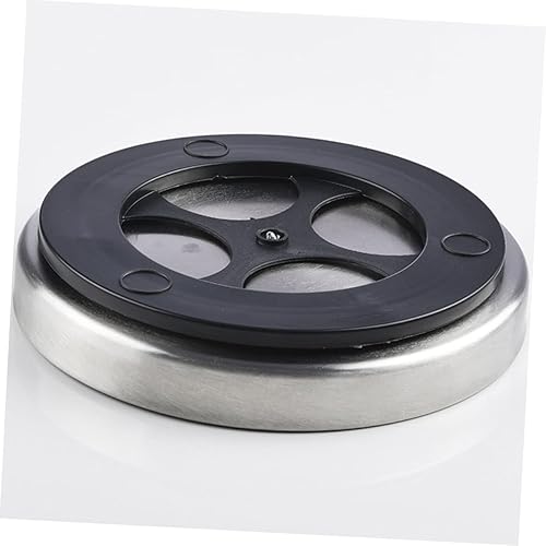 Miniatura 7 de Estante de almacenamiento giratorio de acero inoxidable Organizador de plato giratorio de cocina 1 pieza Bandeja de almacenamiento de especias Caja