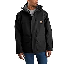 Carhartt Super Dux Relaxed Fit Insulated Tradizional Bonded Chore Coat, Nero, M