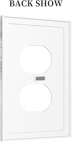 Miniatura 4 de Cubierta de interruptor de luz dúplex de mármol azul dorado de 1 cuadrilla, cubierta de toma de corriente, placa frontal decorativa para receptáculo