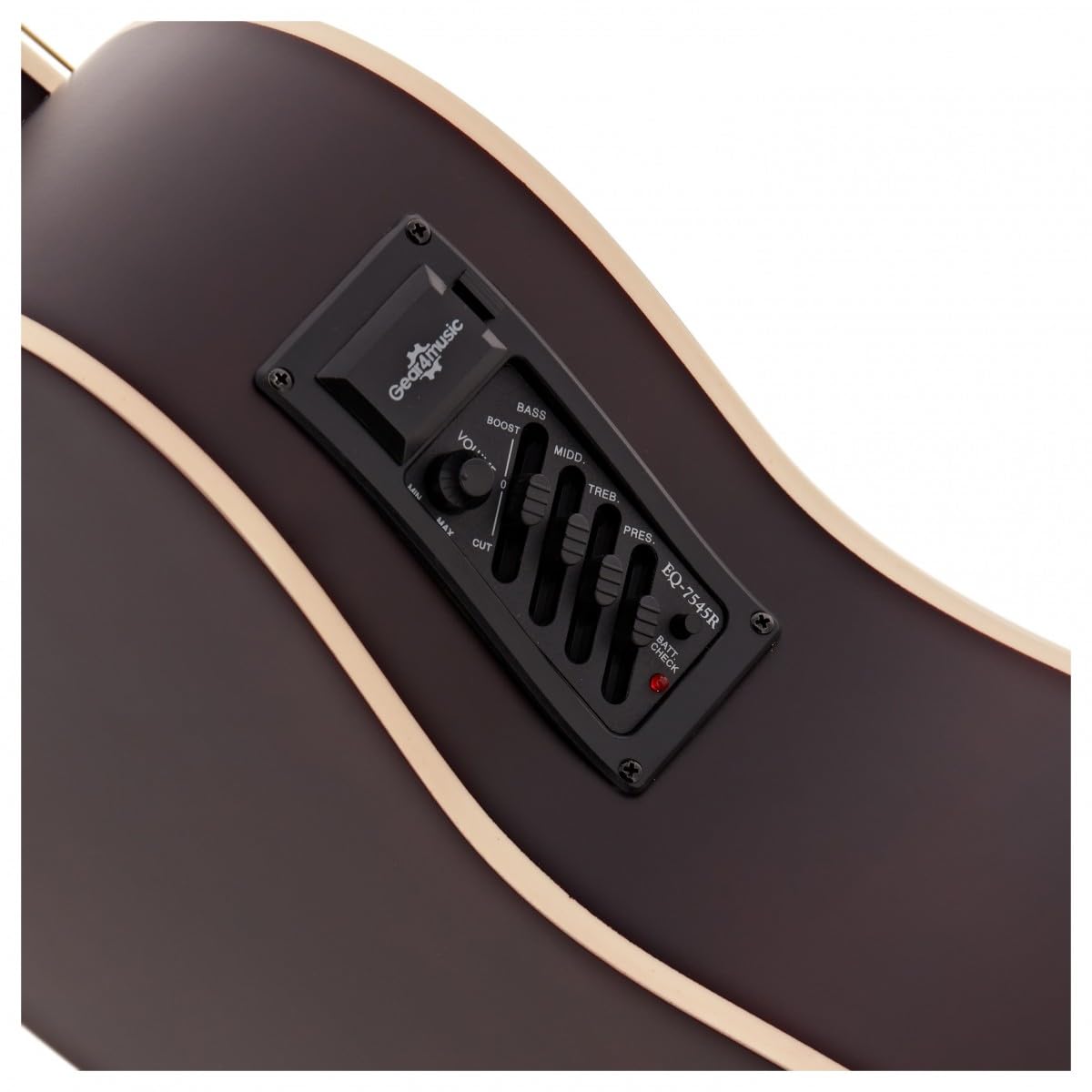 Chitarra elettroacustica con Cutaway Gear4music, Sunburst | Preamplificatore Integrato con EQ 3 Bande, Corpo in Tiglio per un Tono Chiaro ed Equilibrato, Manico a C Comodo