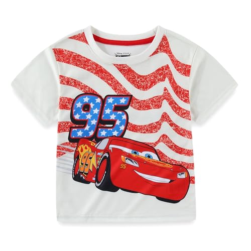 Image of Disney Cars Lightning McQueen Boys Active Mesh Short Sleeve T-Shirt and Shorts Set for Toddler and Big Kid