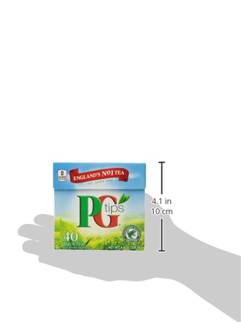 PG Tips Premium Black Tea, Black Tea Pyramid Bags, 40 ct