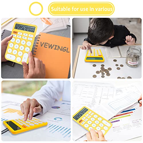 Image of VEWINGL Standard Calculator, 12 Digit Large Display Desktop Calculator with Big Buttons for Office, School, Home & Business
