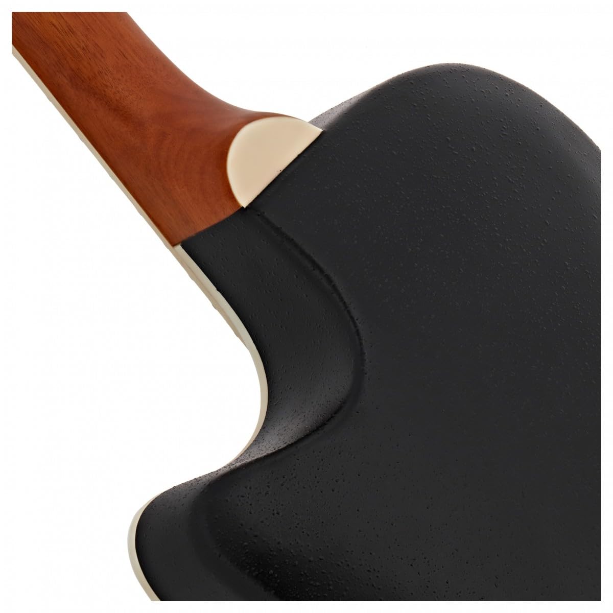 Pacchetto Completo con Chitarra Acustica Roundback di Gear4music Nero | Design Roundback Nero, Pickup e Accordatore K-2T Integrati, Corpo ABS Resistente al Feedback, Pacchetto Completo