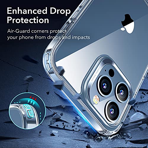 ESR-Metal-Kickstand-Case-Compatible-with-iPhone-13-Pro-Max-Case-Patented-Two-Way-Stand-Reinforced-Drop-Protection-Slim-Case-Flexible-Frame-Hard-Back-Clear ESR Metal Kickstand Case Back Cover Compatible with iPhone 13 Pro Max Cover , Patented Two-Way Stand, Reinforced Drop…