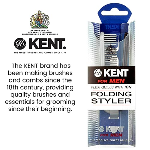 Kent Kfm4 Anti Static Hair Brush Styling Brush Folding Brush Small Hair Brush For Men Daily Grooming Using Mens Styling Products. Mini Hairbrush Anti Static For Hair Frizz Free Brush Made In England #TOP5