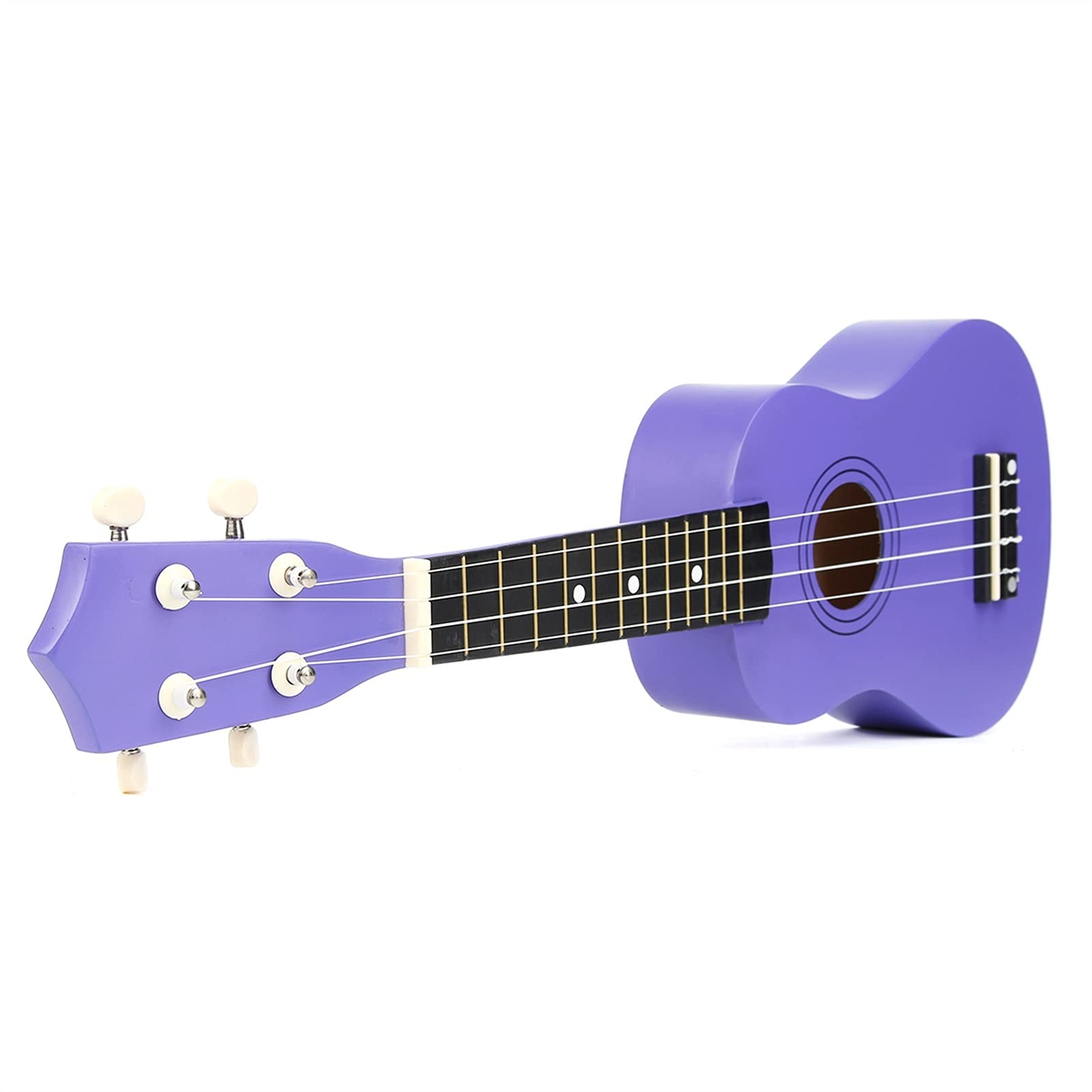 Studente Ukelele 21 Pollici 12 Fret Soprano Soprano Ukulele Ukalele 4 Stringhe Chitarra Hawaiana Instrusione Musicale Set Kit + Tuner + Stringa + Cinturino + Borsa Ukulele Hawaiano