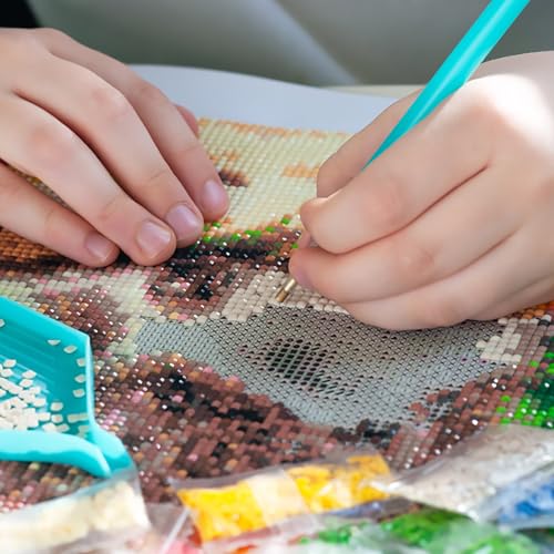 Cuadros de gemas brillantes con este material para pintar de 48 cuadrados sueltos 5