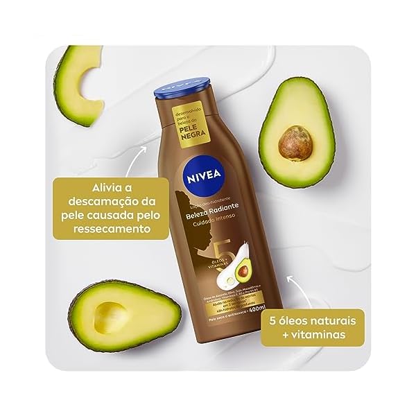 NIVEA Hidratante Desodorante Beleza Radiante Cuidado Intenso 400ml - Imagem 5