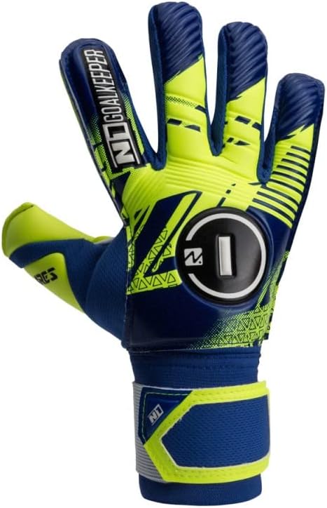 N1 Goalkeeper gloves Ares Kids. Guantes de fútbol juvenil con corte Ergoroll y palma de látex alemana. Guantes de portero de fútbol para niños con
