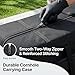 APOLAI 7 Cornhole Carrying Case for 4' x 2' Regulation Size Boards, 600D Heavy-Duty Waterproof Bag with Protective Foam and Extra Pockets, Black, 49 x 25 x 10 Inches