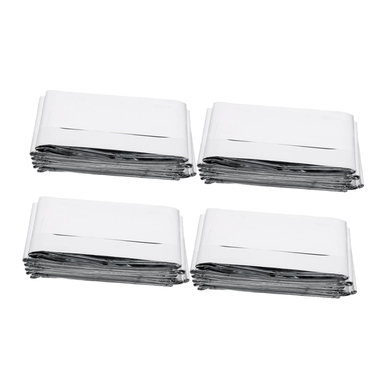 BESPORTBLE 4pcs Insulation Emergency Blanket Sauna Blanket Hiking Blanket Warehouse Blanket Fire Blanket Emergency Supplies Space Blanket Camping Blanket Outdoor Warm Blanket The Pet Silver